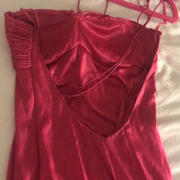 Summer blow out! 100% silk Magenta prom/formal gown - Picture 8 of 13